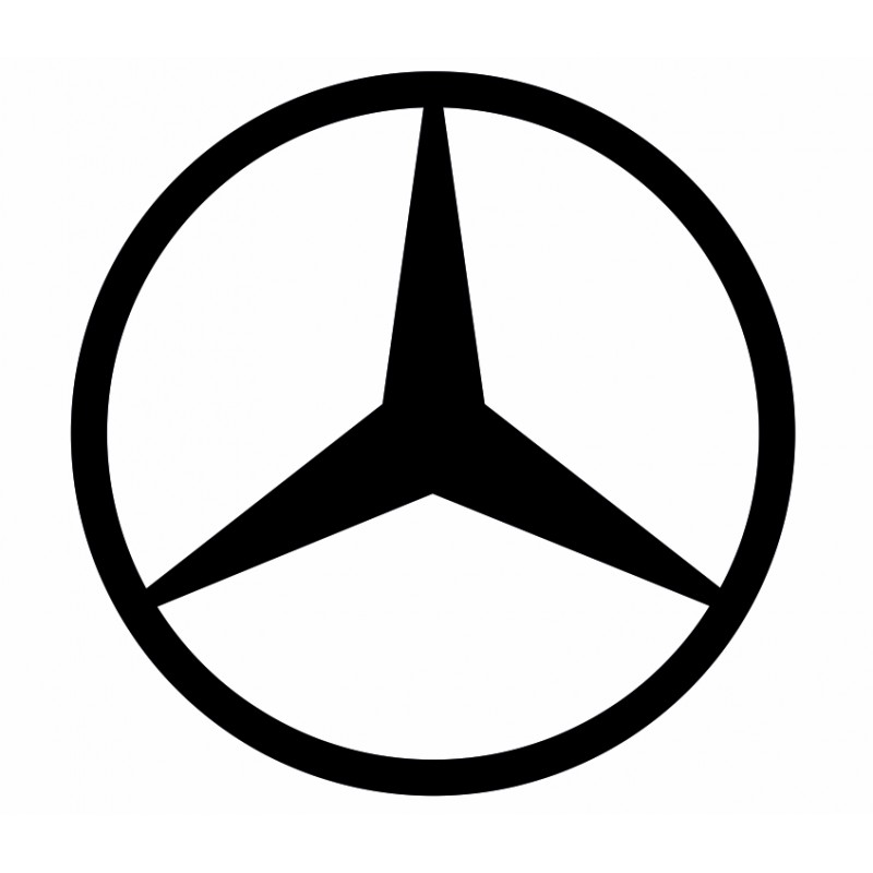 Stickers Mercedes (logo noir) - Stickers AZ